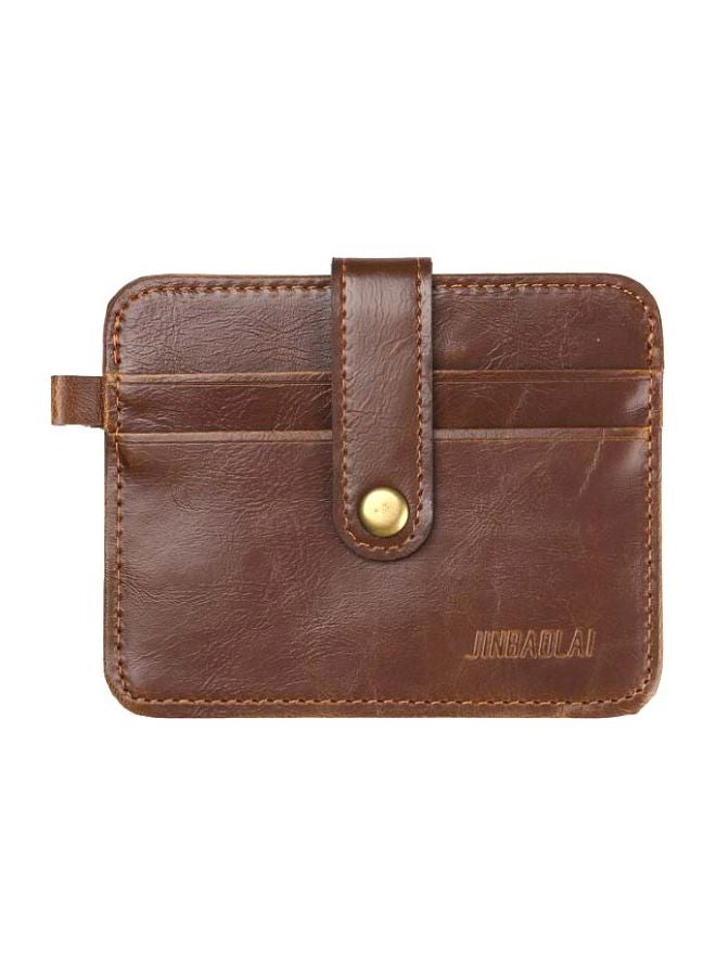 Beauenty Multi-Pocket Leather Card Holder Light Coffee - Image 1