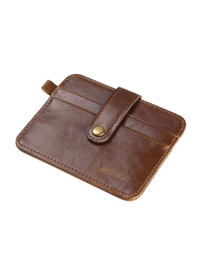 Beauenty Multi-Pocket Leather Card Holder Light Coffee - Image 3