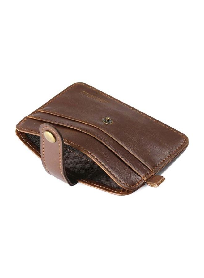 Beauenty Multi-Pocket Leather Card Holder Light Coffee - Image 4
