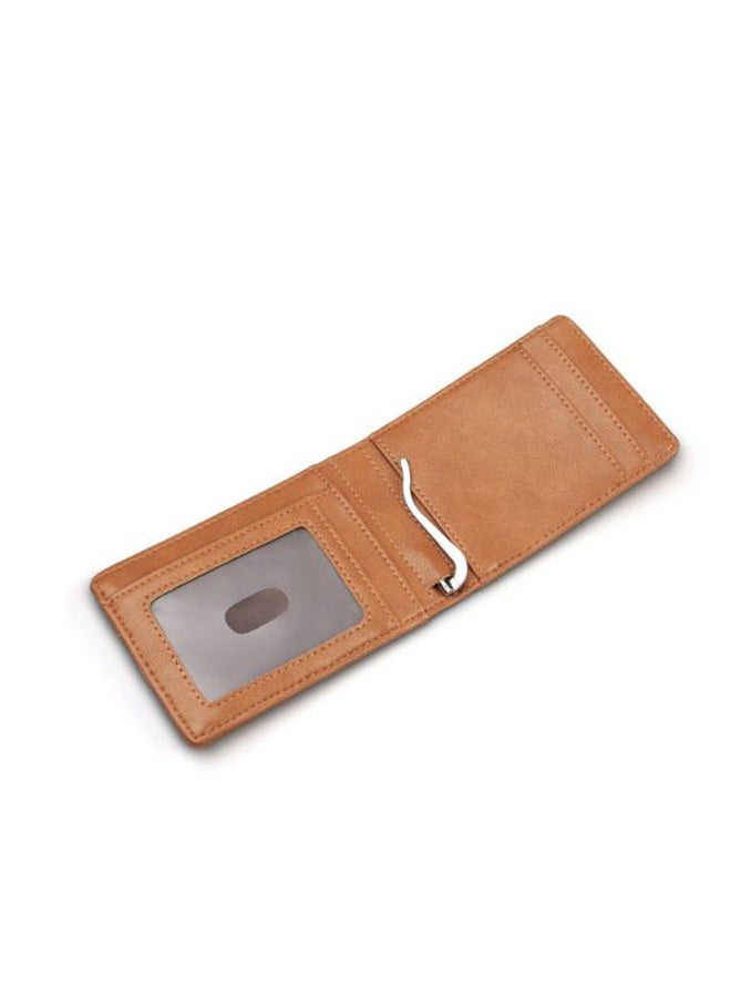 Beauenty - Bi-Fold Leather Men's Wallet Brown - Image 1