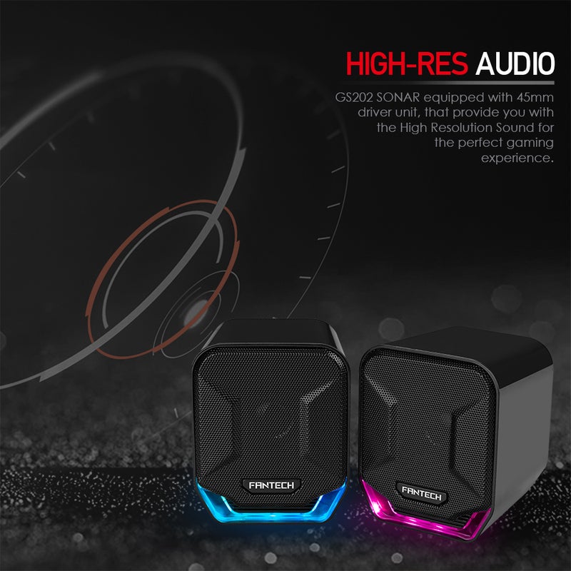 FANTECH 2-Piece GS202 Sonar Wired Gaming speaker Set - Image 5