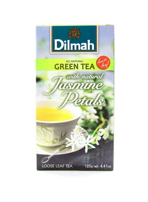 Green Tea With Natural Jasmine Petals Flavor 125grams