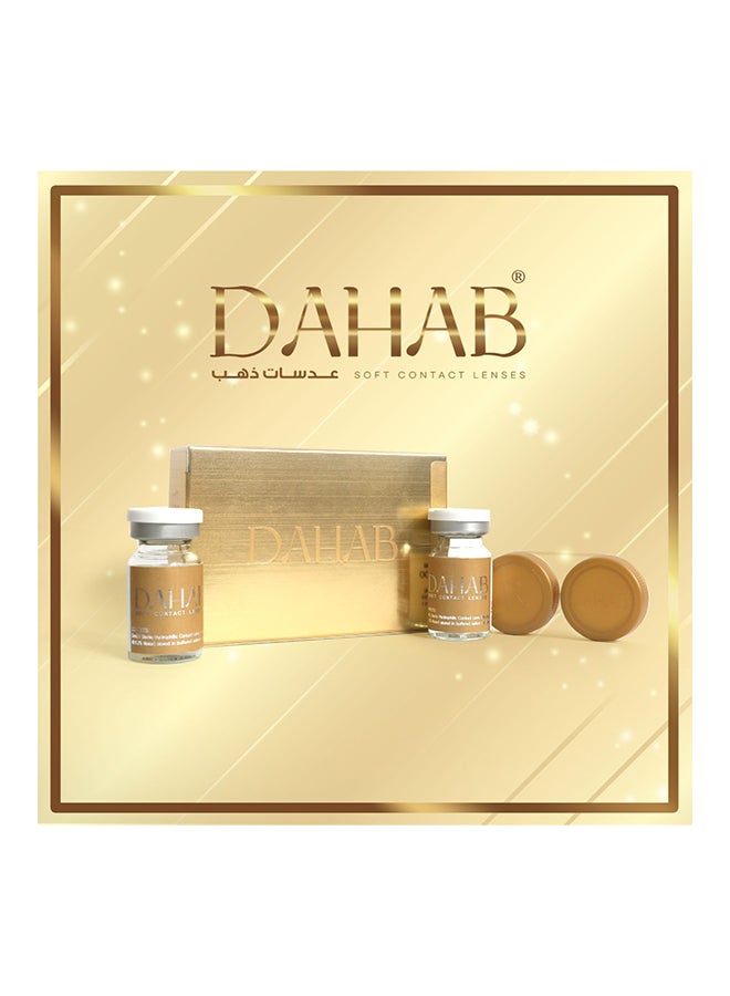 Dahab 9 Months Disposable Natural and Beauty Collection Contact Lenses, Marble Brown Blue  - Image 4