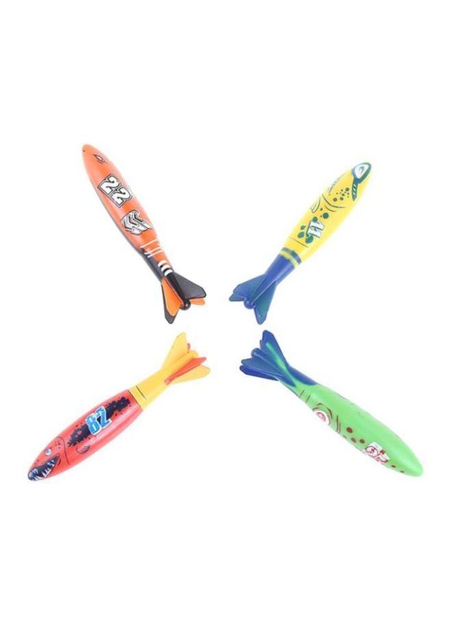 QiaoKai 4-Piece Torpedo Rocket Swimming Pool Toy - Image 1