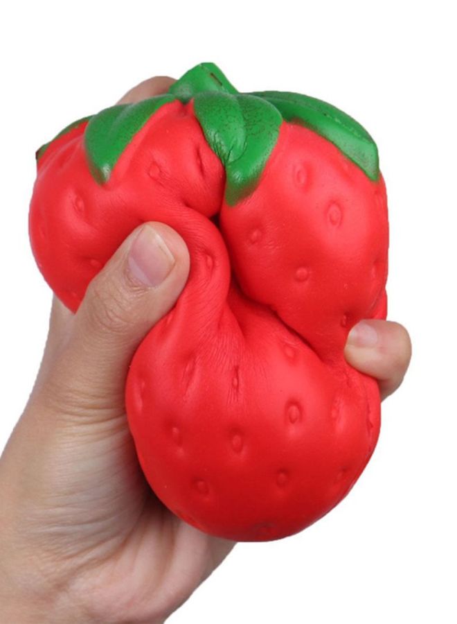 QiaoKai Strawberry Shape Stress Relieving Squishy Toy - Image 2