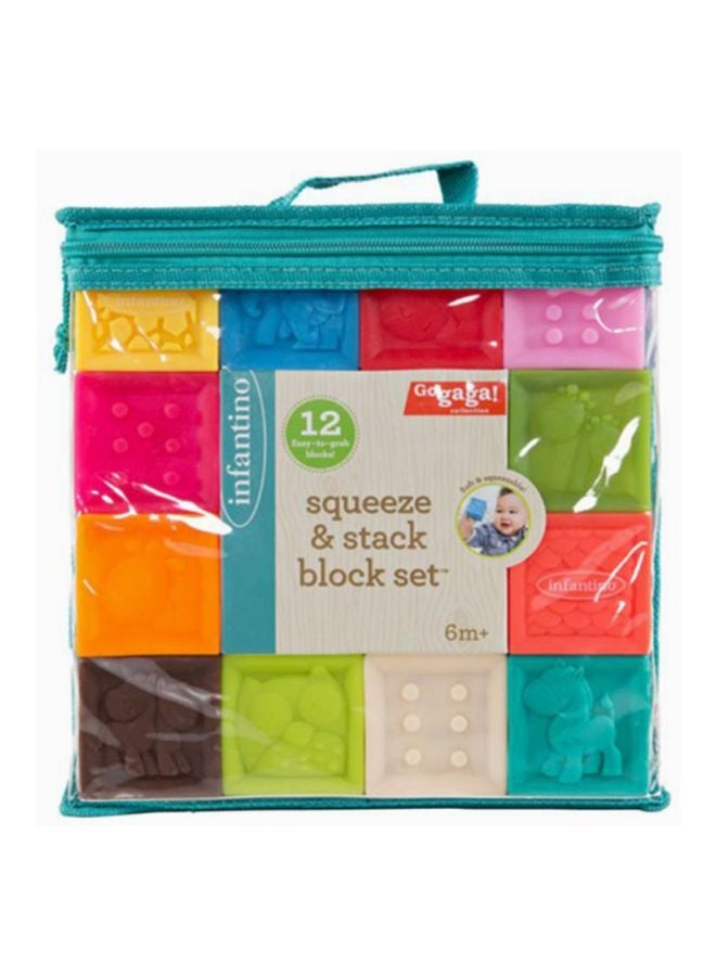 infantino - Gaga Squeeze And Stack Block Set - Image 1