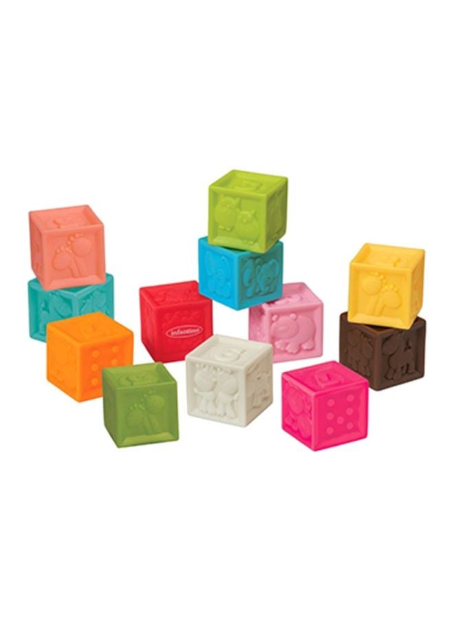 infantino - Gaga Squeeze And Stack Block Set - Image 1