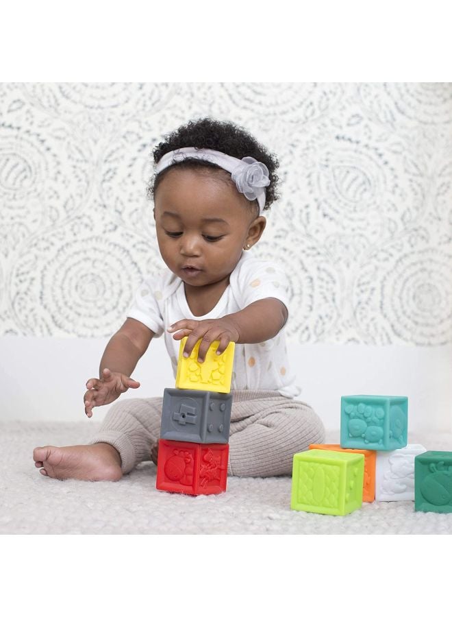 infantino - Gaga Squeeze And Stack Block Set - Image 1