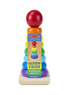 Melissa & Doug 9-Piece Geometric Stacker Wooden Toy 576  - Image 2