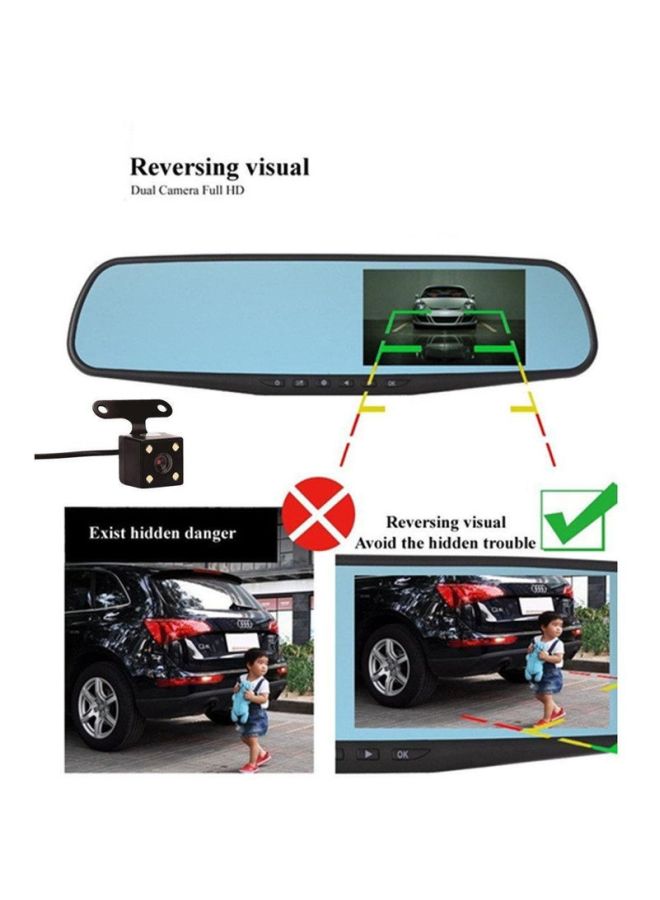 Toby's - Full HD Dual Lens Rear-View Mirror With Reverse Camera - Image 1