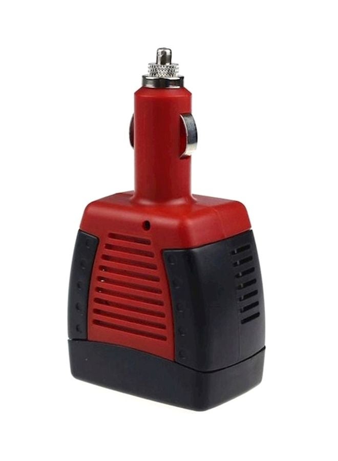 دي إل سي  شاحن هاتف للسيارة بمنفذ USB أسود/أحمر - Image 3