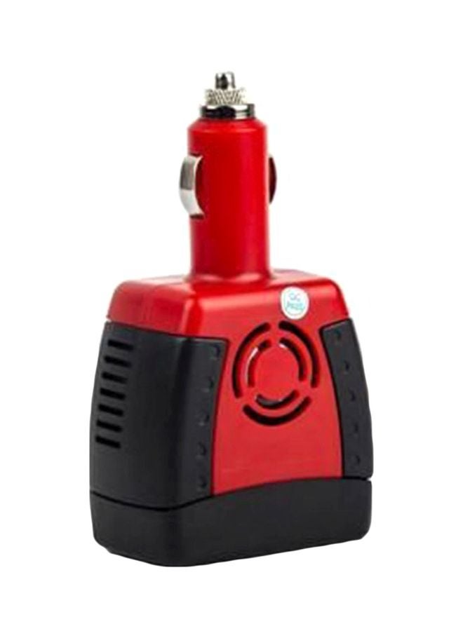 دي إل سي  شاحن هاتف للسيارة بمنفذ USB أسود/أحمر - Image 1