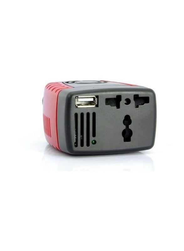 دي إل سي  شاحن هاتف للسيارة بمنفذ USB أسود/أحمر - Image 3