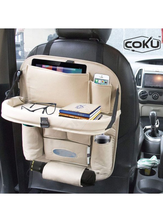 Agc Rear Car Seat Hanging Storage With Foldable Table Tray - Image 3