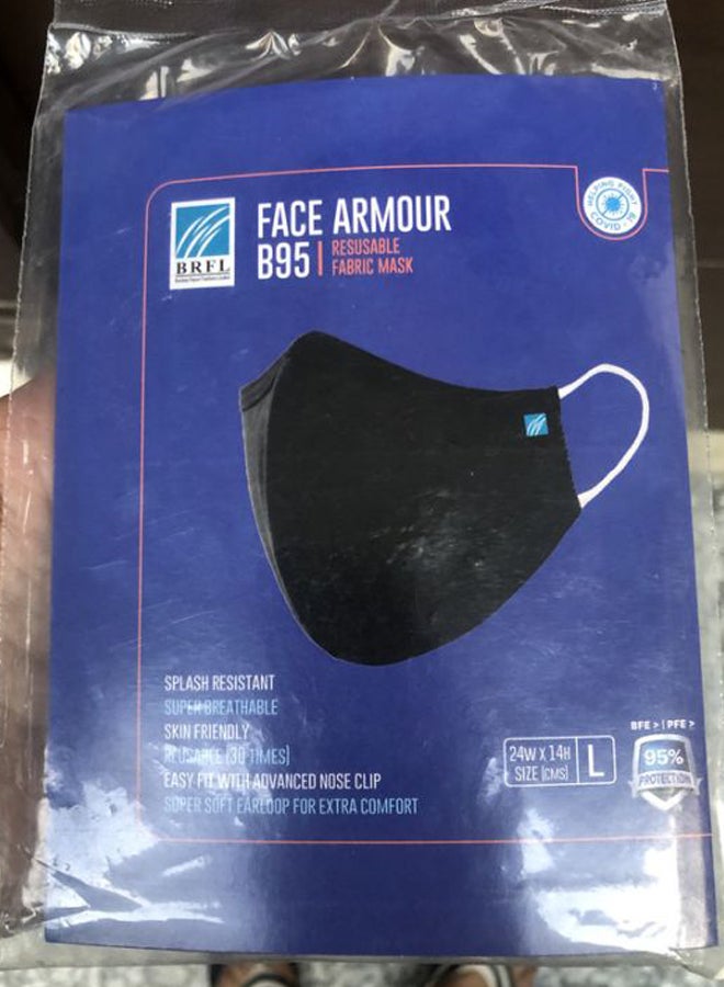 Face Armour B95 4-Layer Fabric Mask - Image 2