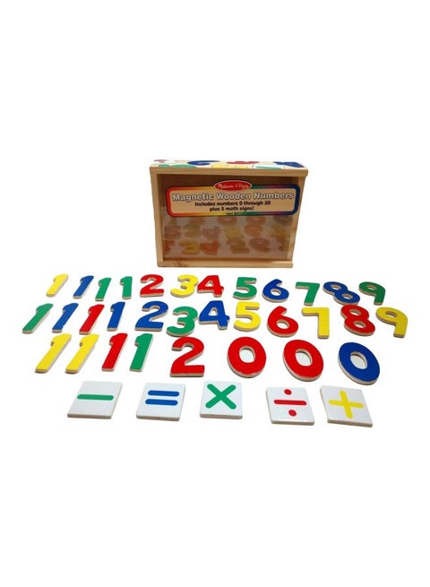 37-Piece Magnetic Wooden Numbers Set