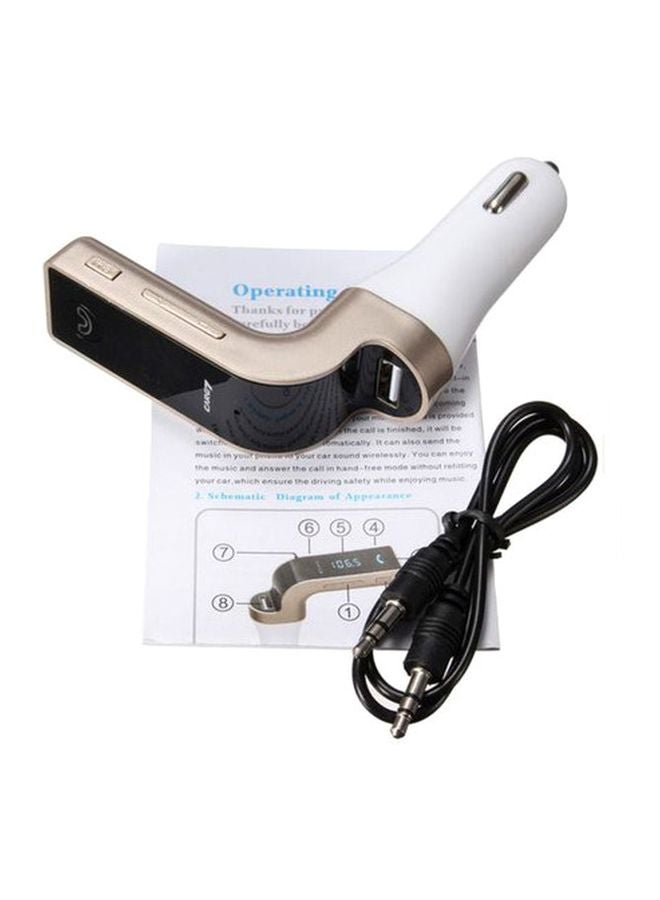 كار جي 7 جهاز إرسال إف إم مزود ببلوتوث وشاحن USB - Image 1