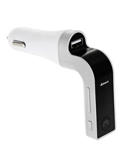 CARG7 Bluetooth Car FM Transmitter With MP3 Player And Charger Silver/Black 