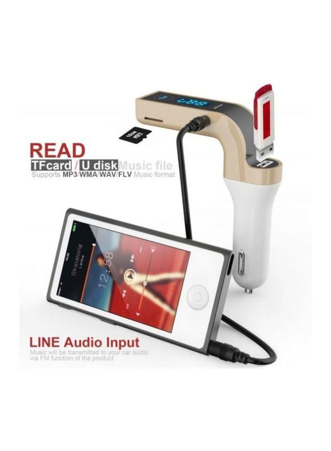 كار جي 7 مشغل موسيقى Mp3 وجهاز إرسال FM يعمل بتقنية البلوتوث - Image 4