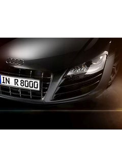 Audi Themed Wall Sticker Black/Brown 100x75cm