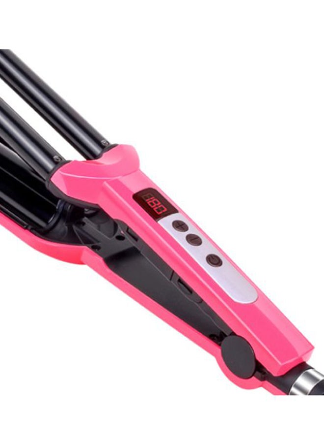 بيوينتي جهاز كي احترافي لتجعيد الشعر وردي/أسود 30سم - Image 3