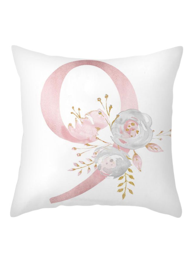 Beauenty Number 9 Themed Cushion Cover White/Pink/Grey 