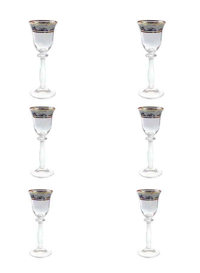 بوهيميا طقم أكواب زجاجية مكون من 6 قطع شفاف/رمادي 60ملليلتر - Image 1