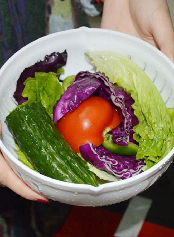 كول بيبي وعاء تقطيع السلطة أبيض 22.5 x 10سم - Image 3