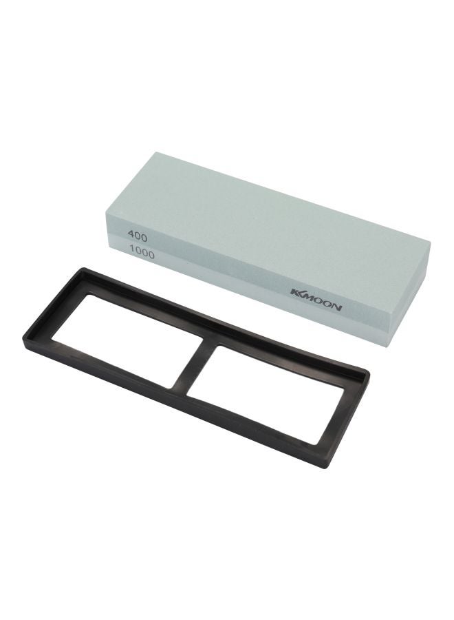 KKmoon Sharpening Stone With Non Slip Base Green 7.2x2.5x1.1cm - Image 1
