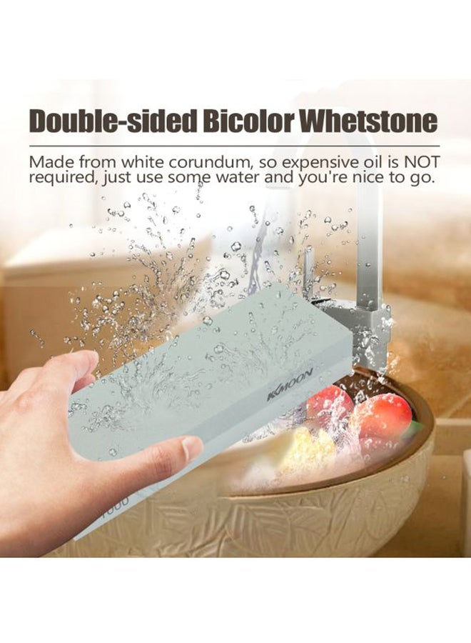 KKmoon Sharpening Stone With Non Slip Base Green 7.2x2.5x1.1cm - Image 2