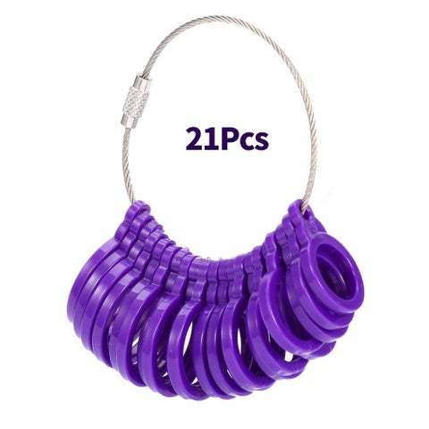 21-Piece Finger Sizing Measurement Gauge Set