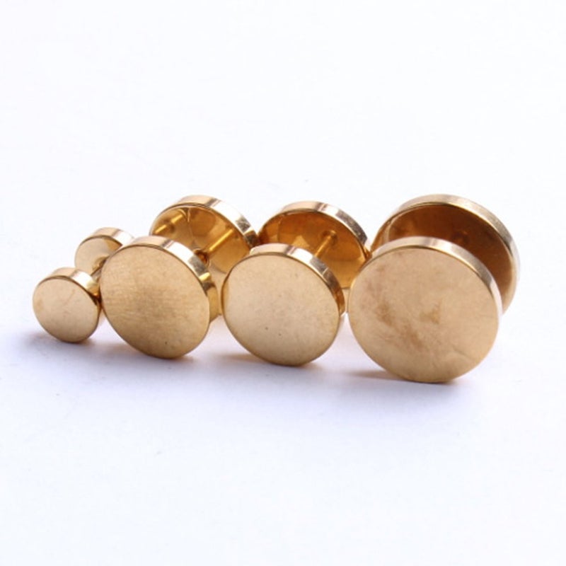 Ear Bone Nail Punk Round Dumbbells Earrings - Image 4