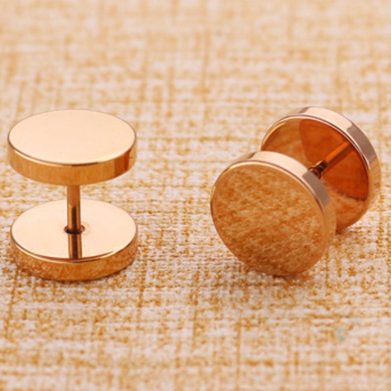 Ear Bone Nail Punk Round Dumbbells Earrings - Image 5