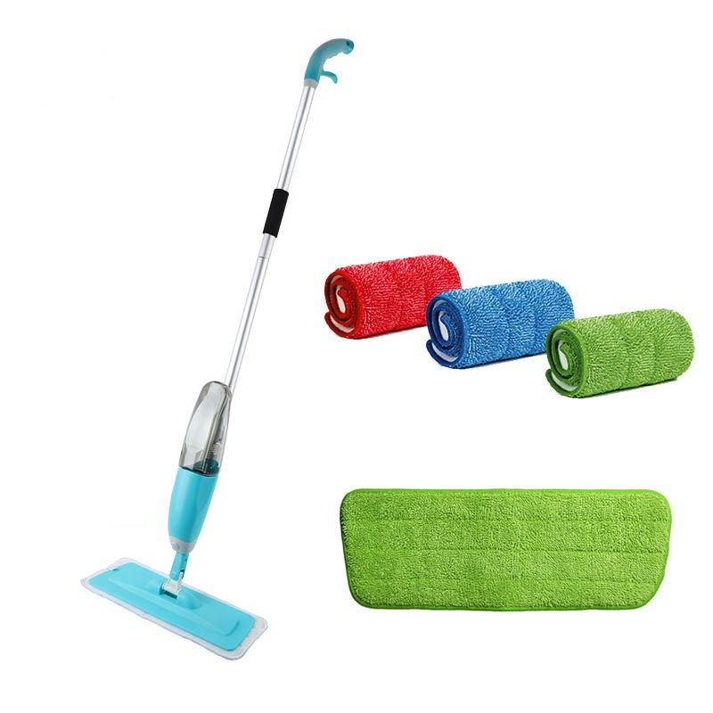 Spray Mop With Replacement Cleaning Pad Blue 130x40cm - Image 2