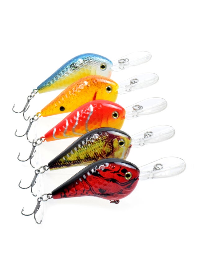 LIXADA 5-Piece Mini Bionic Fishing Bait Set 5x3.5inch  - Image 1