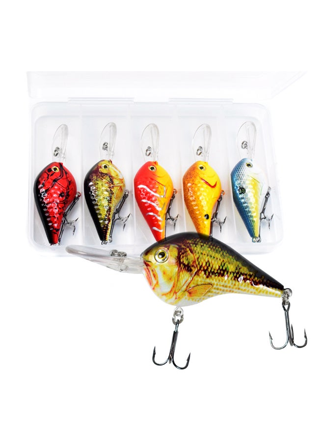 LIXADA 5-Piece Mini Bionic Fishing Bait Set 5x3.5inch  - Image 3