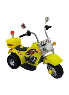 AGD Electric Ride On Portable Comfortable Lightweight Two Wheeler Bike For Kids Yellow 110x40x65cm  - Image 2
