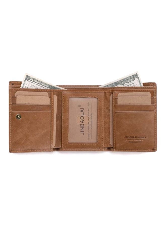 Beauenty Bi-Fold Leather Wallet Light coffee  - Image 4