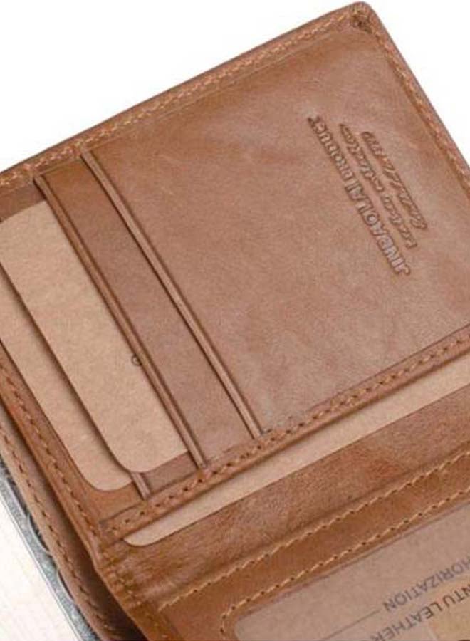 Beauenty Bi-Fold Leather Wallet Light coffee  - Image 5