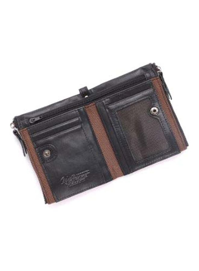 Beauenty Double Zipper Leather Men Wallet Black  - Image 3