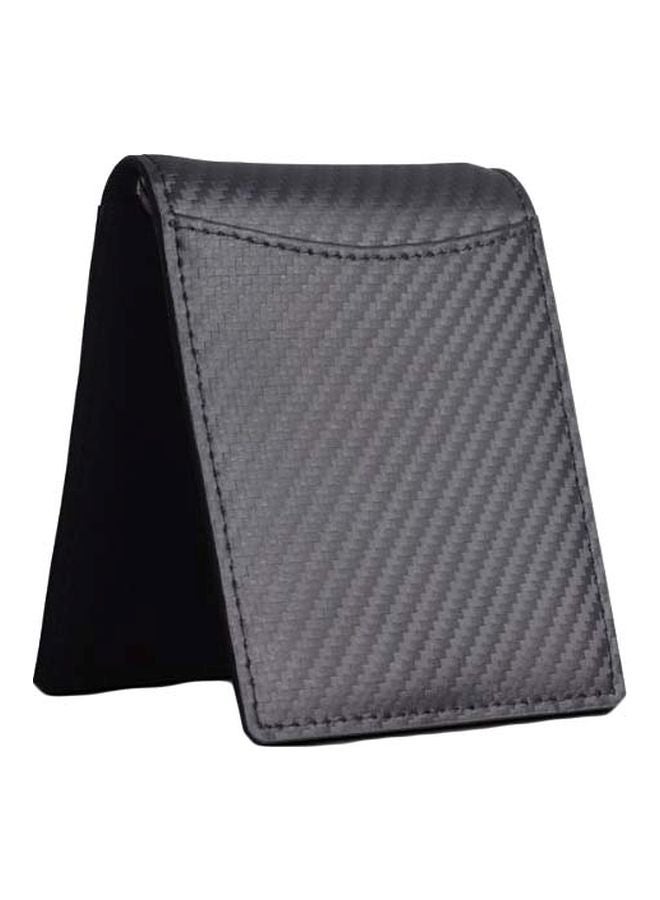 بيوينتي محفظة من ألياف الكربون المقاومة للمجالات المغناطيسية مزودة بمشبك للرجال أسود - Image 1