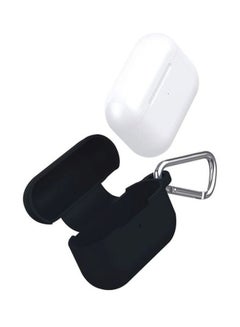 MARGOUN Silicone Case With Carabiner For Apple AirPods Pro Black  - Image 2