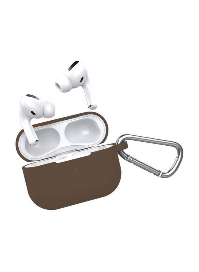 MARGOUN Silicone Case With Carabiner For Apple AirPods Pro Burgundy - Image 1