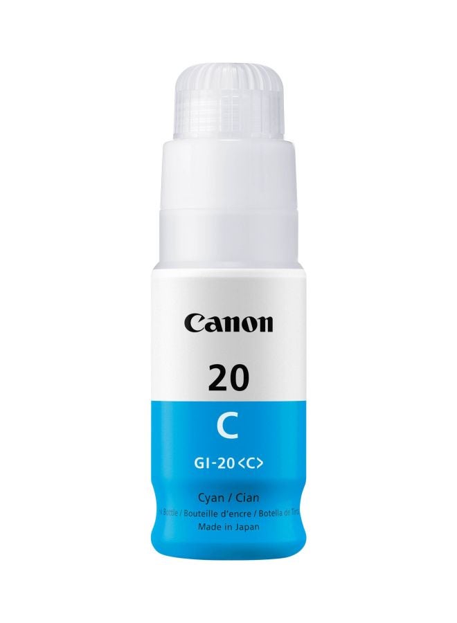 Canon Ink Bottle For PIXMA G6020 And G5020 MegaTank Printers Cyan - Image 1