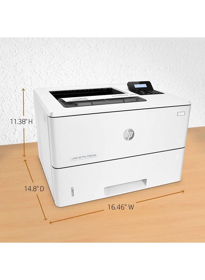 إتش بي - طابعة ليزر جيت برو طراز M501dn أبيض - Image 1