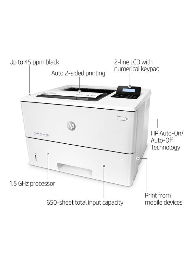 إتش بي - طابعة ليزر جيت برو طراز M501dn أبيض - Image 1