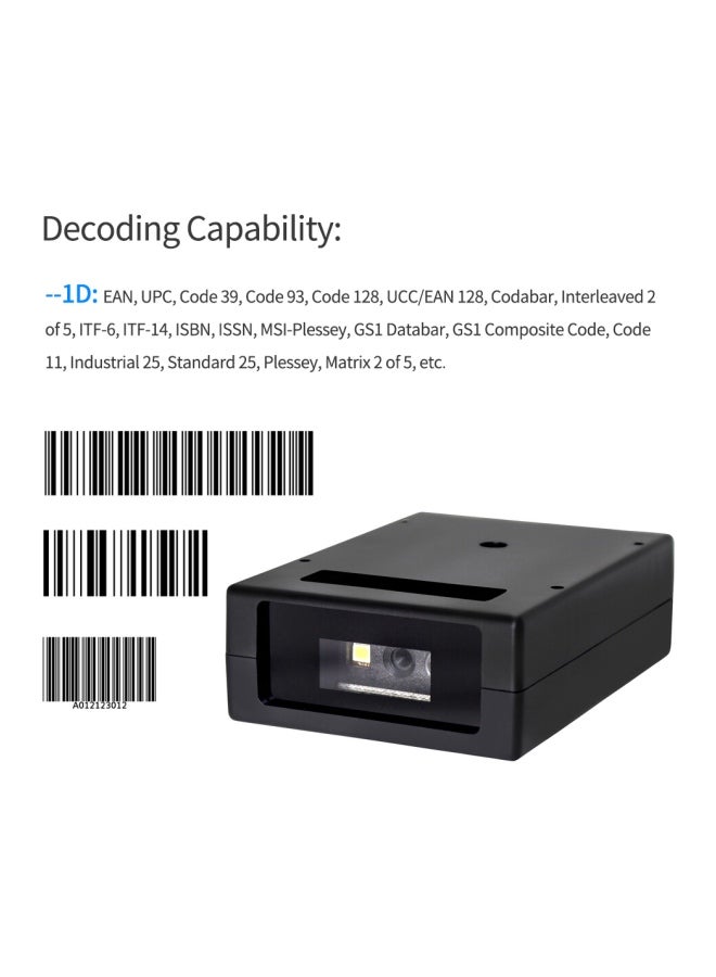 Aibecy - Embedded Barcode Scanner Black - Image 1