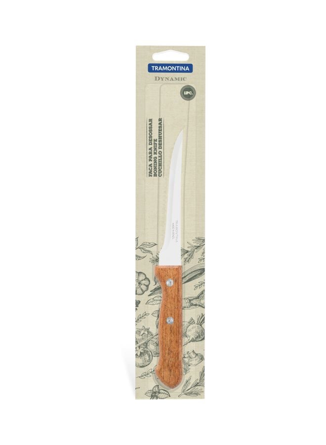 TRAMONTINA - Stainless Steel Boning Knife Brown/Silver 5inch - Image 1