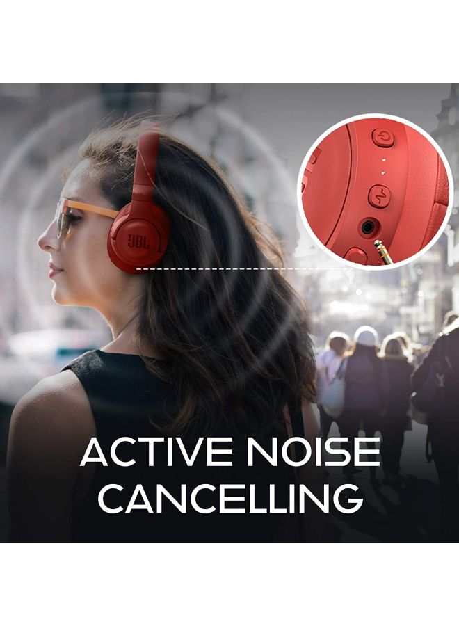 JBL Tune Wireless Over-Ear ANC Headphones With Mic Coral Red - Image 2