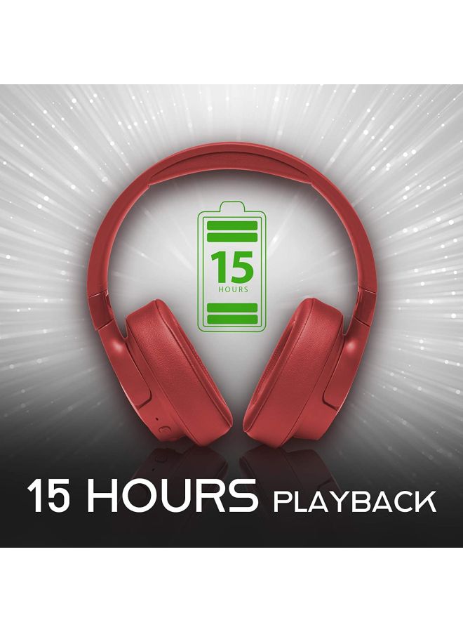 JBL Tune Wireless Over-Ear ANC Headphones With Mic Coral Red - Image 3